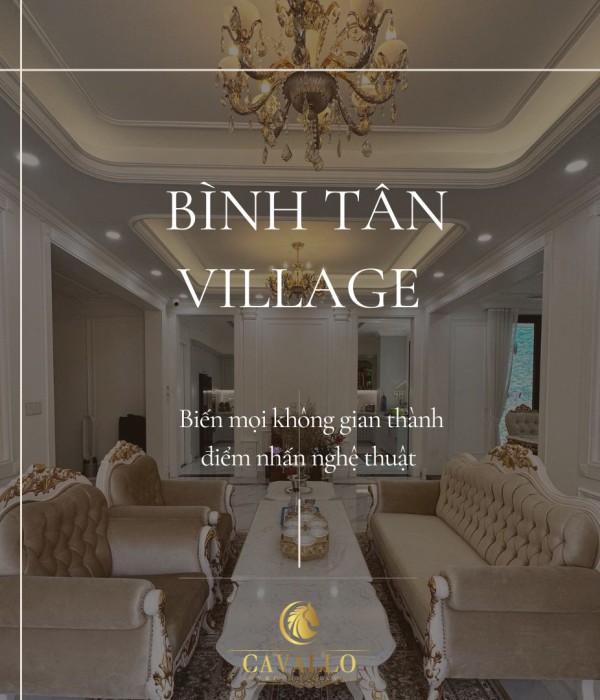 Phào chỉ Hàn Quốc trang trí biệt thự Bình Tân