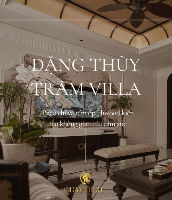 Ứng dụng phào chỉ & tấm ốp Hiwood trong biệt thự phong cách Indochine