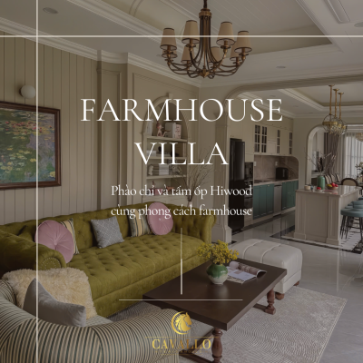 Phào chỉ và tấm ốp Hiwood cùng phong cách Farmhouse