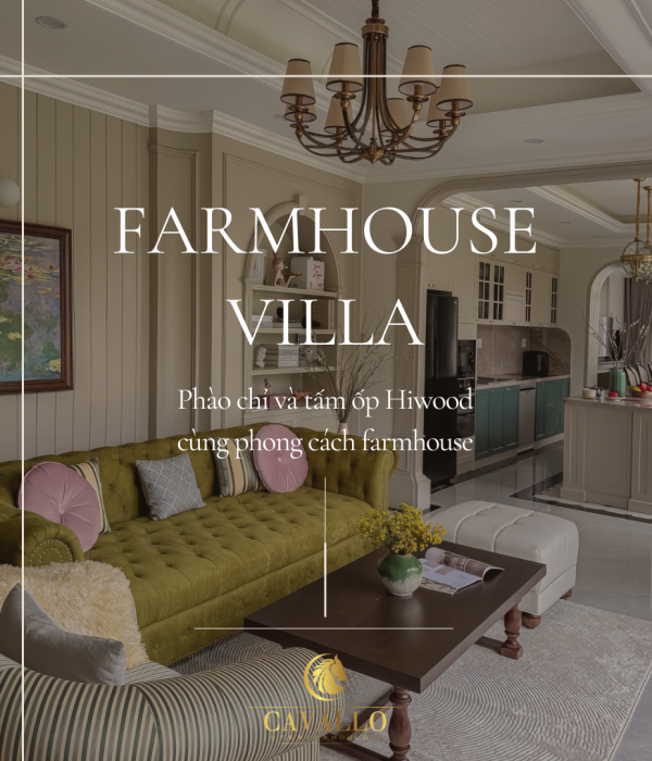 Phào chỉ và tấm ốp Hiwood cùng phong cách Farmhouse