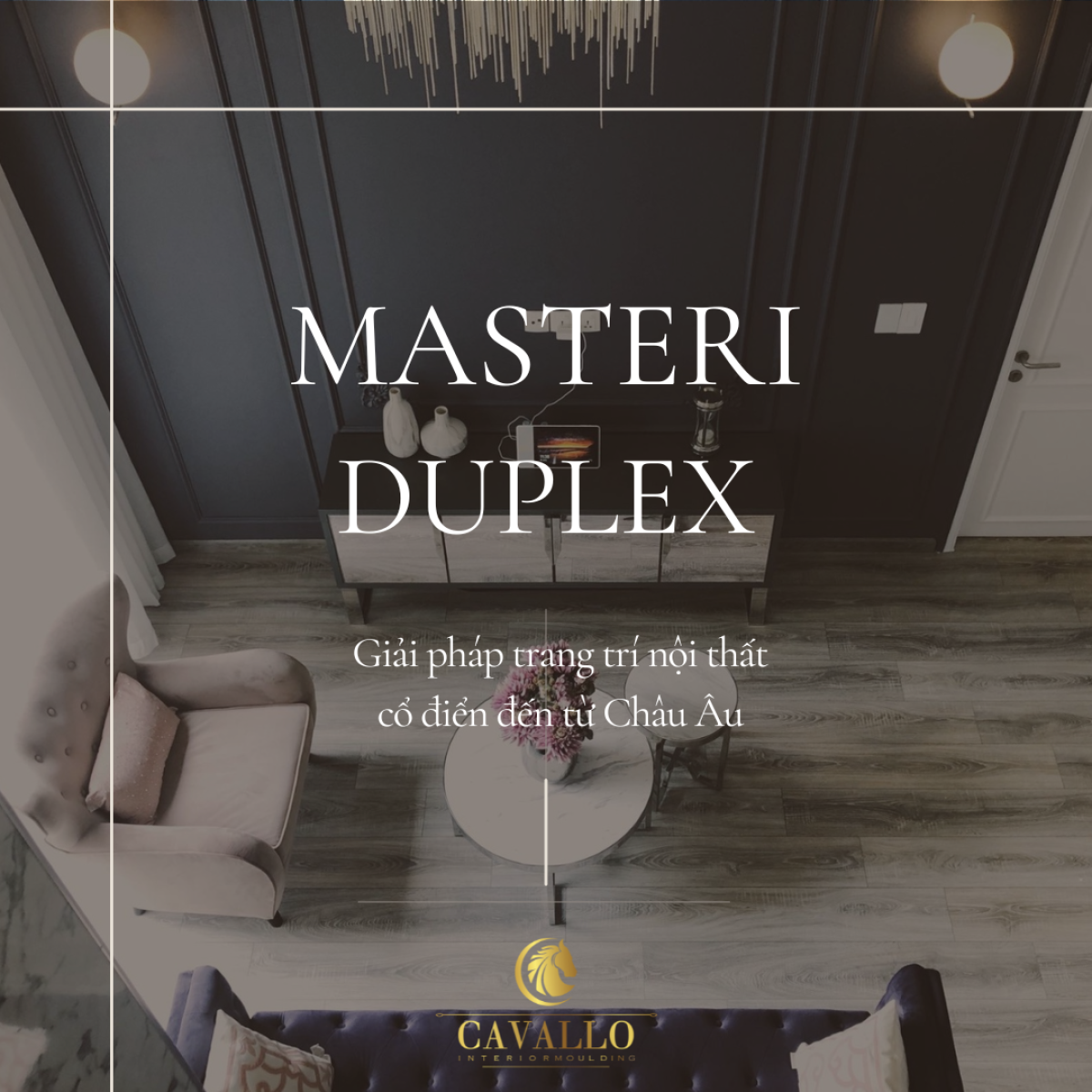 Trang trí phào chỉ Căn Duplex Masteri quận 2