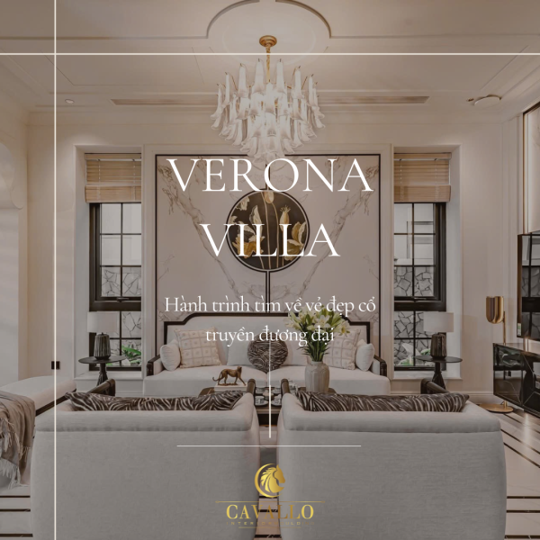 Phào chỉ Hiwood tại công trình Verona Villa đương đại