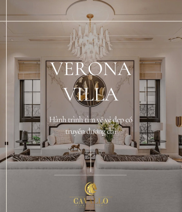 Phào chỉ Hiwood tại công trình Verona Villa đương đại